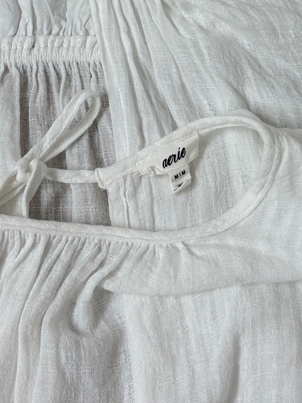 Aerie 100% Cotton Golden Hour White Coverup - Picture 4 of 9